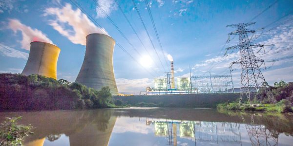 Coal Power Plant At River Coal Power Plant At River